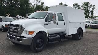 Lewis Motor Company - 2008 Ford F-750 Crew Cab Utility Service Truck CAT C7 for sale on eBay!