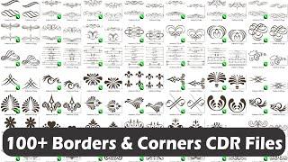 100+ Borders & Corners CDR Files Free For Download VOL 1