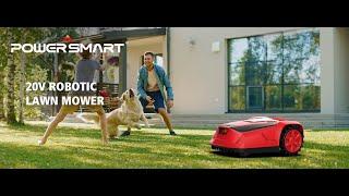 PowerSmart 20V Robot Lawn Mower - Covers 1/4 Acre / 10,890 Sq.Ft with Smart APP Control - PDL08A