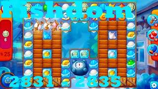 Fishdom Level 2831 - 2835 HD Walkthrough | 3 - match game | gameplay | android | ios | pc | app