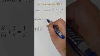 Resuelve ecuaciones lineales de primer grado | fácil y rápido