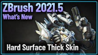 060 ZBrush 2021.5 - Thick Skin Hard Surface Techniques - Mech Concept Details Using Thick Skin!
