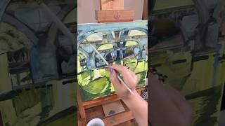 Painting the Beauty in the Bleak | Eerie Canal Oil Painting in Progress