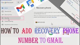 How to Add Recovery Phone Number to Gmail