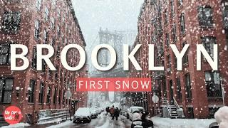 NYC Snow Walk! | Brooklyn Heights & DUMBO Snowfall Walking Tour