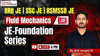 Fluid Mechanics: JE Foundation Series for RRB JE, SSC JE, RSMSSB JE | Daily Live at 5PM #FM #RRBJE