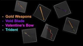 DB: Gold Weapons & New Weapons Guide | Roblox