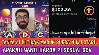 PI NETWORK TERBARU HARI INI | WOOWW TANYA AI PI TIDAK MASUK BURSA PI PUNYA NILAI STABIL?