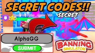 *NEW* SECRET CODES!! UPDATE 1 BANNING SIMULATOR 2!! (Roblox)