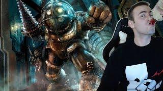 Bioshock BLIND Let's Play - 2 - Big Daddy and Little Sister (Playthrough Walkthrough Reaction)