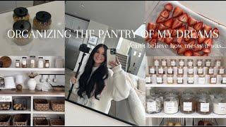 MY INSANE PANTRY TRANSFORMATION!! I can't believe how messy it was...