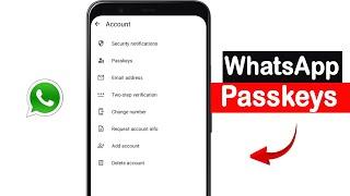 WhatsApp Passkey kya hai | Whatsapp Passkey Kaise Use kare | WhatsApp Passkey kaise lagate hain