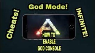 ARK MOBILE GOD CONSOLE/GOD MODE HOW TO ACTIVATE!