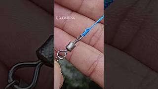 easiest simple fishing knot - how to tie a hook #fishingknot #fishing #fishinghook #tutorial #diy