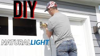 DIY GARAGE GYM WINDOWS! UNDER 100 DOLLARS!