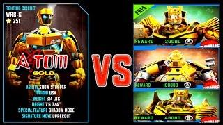 Real Steel WRB ATOM GOLD VS SUMMER GAMES 2016 ROBOTS Series Fights NEW ROBOT (Живая Сталь)