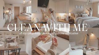 CLEAN WITH ME | all day deep cleaning + extreme cleaning motivation *2024*