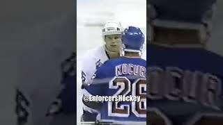 Joey Kocur was Too Much, Too Soon for Mike Eagles. #nhl #nhlfights #hockeyfights #newyorkrangers