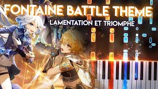 Lamentation Et Triomphe - Genshin Impact: Fontaine Battle Theme | Piano