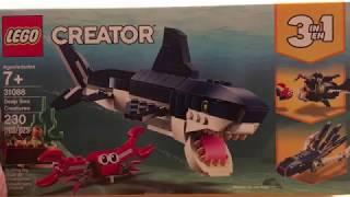 LEGO Set 31088 (SHARK!) Unboxing and Review