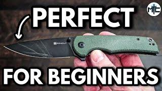 A PERFECT Folding Knife For Beginners! | Sencut Praktisk | Review