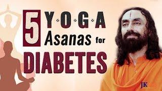 Top 5 | Yoga for diabetes | Control diabetes | 2018 | By Swami Mukundananda