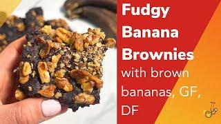 Brown Banana Fudgy Brownies - STOP THROWING OUT THOSE BANANAS!