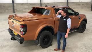 Ford Ranger 2019+ Alpha SC-Z Sports Tonneau/Load Bed Cover, BedRug & Tailgate Damper