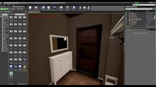 Первые работы в Unreal Engine | Демонстрация интерактива в интерьере в UE