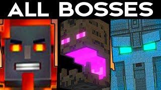 Minecraft Story Mode SEASON 2 - ALL BOSSES / ALL BOSS BATTLES