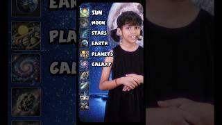 10 Space  Vocabulary in English | Sun, Moon, Galaxy & More | Adi Keshari Connection #shorts