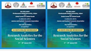 Research Methodology  workshop  on Research  Analytics  in  Social  Sciences