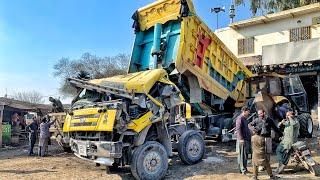 Amazingly Repaired Old Hino Truck Frame With Unique Techniques Accidental Repair Restoration  Farame