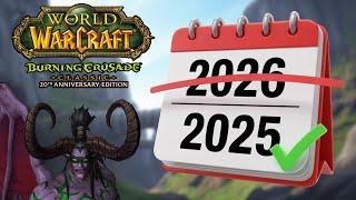 TBC IS COMING Sooner Than You Think | WoW Classic TBC Release Date