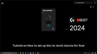 New Tutorial Logitech No recoil macro script