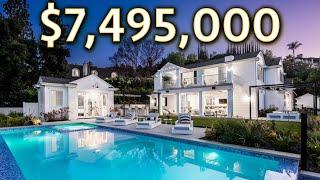 Touring a $7,495,000 ENCINO Mansion with 300 Ft Private Driveway!