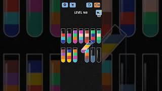 Water Color Sort Level 168 WalkThrough Solution Gameplay