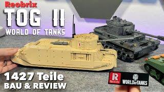 TOG II Panzer Bausatz von REOBRIX mit WORLD OF TANKS Lizenz - 1427 Teile - Bau & REVIEW