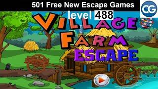 [Walkthrough] 501 Free New Escape Games level 488 - Village farm escape - Complete Game