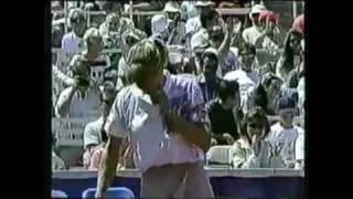 Steffi Graf US hardcourt 1991 versus Seles DEEL 1