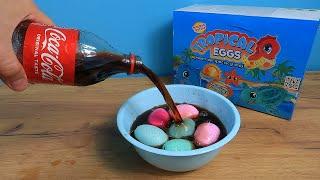 Poured Coke and Regretted It! Toys in Eggs Growing in Water