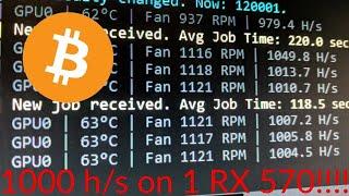 1,000 h/s Cryptonight with RX570!