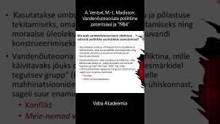 Andreas Ventsel, Mari-Liis Madisson: Vandenõuteooriad (Vaba Akadeemia 24.05.24)