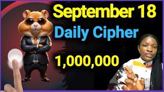 18 September Hamster Kombat Daily Cipher Code  Today