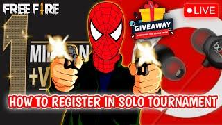 HOW TO REGISTER IN TOURNAMENT TO WIN GIVEAWAY| SPYDER ARENA | ROAD TO 10K SUBSCRIBERS