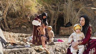 Khadija bathed Najla and washed Artan and Najla's clothes so they wouldn't get sick.