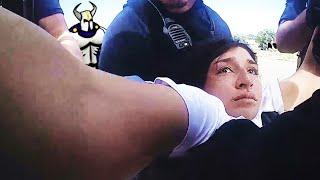Feral Karen Strips, Spits then Bites Officer