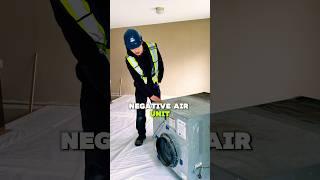 Negative air unit on an asbestos site! #renovation #construction #demolition #tools #remodelling
