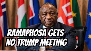 Ramaphosa does NOT meet with Trump at G 7