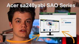 Монітор Acer sa240yabi SAO Series 24 FullHD — Огляд | FullHD Монітор Acer на 75 Гц | Бюджетний монік